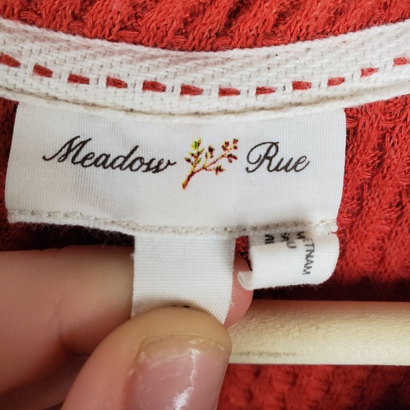 Meadow Rue waffle knit cowl neck thermal - Picture 3 of 5